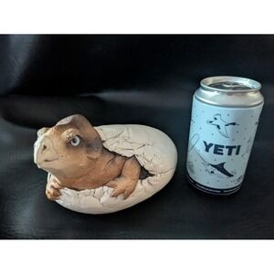 Windstone Editions Hatching Protoceratops Dinosaur Egg Figurine M Peña Brown